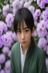 日韩剧情片封面，樱花树下两人对视的温柔场景，暖色调细腻情感表达，电影天堂迅雷下载日韩资源